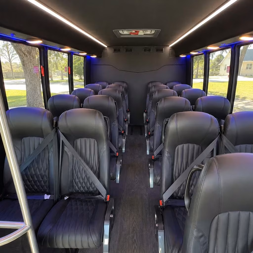 28 passenger minibus inside