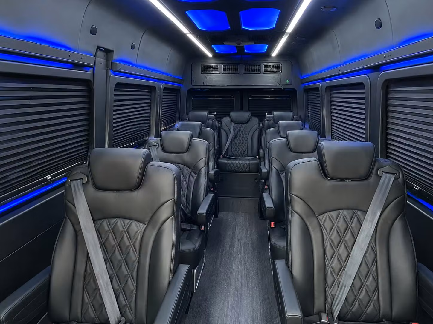 sprinter van with driver inside